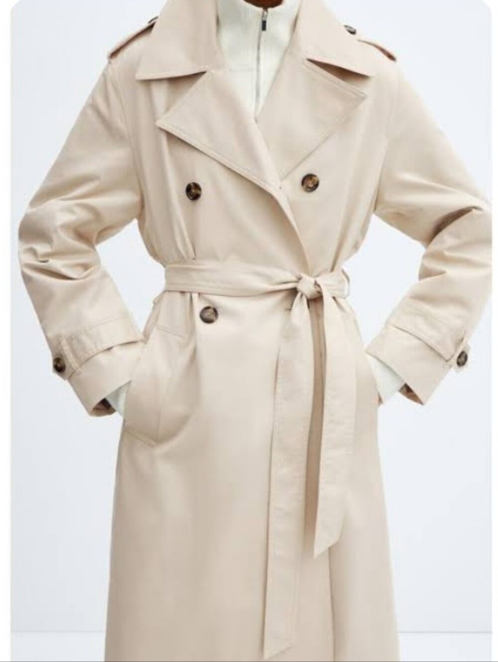Women’s Classic Belted Trench Coat - Picture 3 of 15
